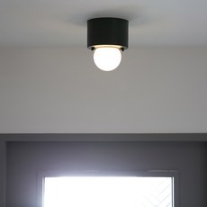 hit LIGHTING 拉特圓形感應燈 E6693, 黑色(E6693BK), 1個