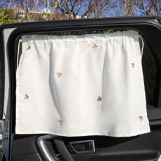 Changane 刺繡貼片車用遮陽簾 RF, 迷你, 1個