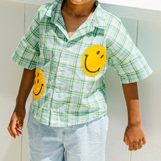 BON BON macaron 兒童笑臉短袖上衣