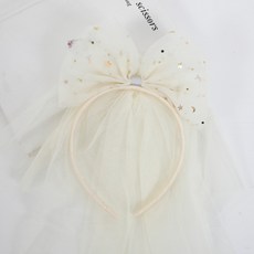 ROROCHAT 女童蝴蝶結網紗髮帶