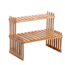 AppleMint我自己的秘密花園花盆展示架 A37, 二級, 天然木材