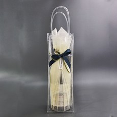 Mirkorea PVC透明塑膠紅酒提袋 大型, 10入, 1個