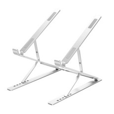 휴대용 접이식 각도조절 매직 스탠드 높이조절 노트북 거치대 N8 알루미늄 2단 HG-132, 1개