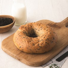 브로드카세 발효종 흑임자 베이글, 120g, 1개입, 1개