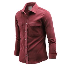 DAKUANG 男士長袖經典復古燈芯絨襯衫 C10D14_ss2328