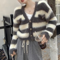 LUNA GIRL 女款 Poenra 毛絨開襟衫 L24WC100834