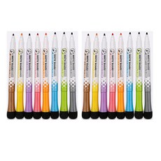 ABM 磁性橡皮擦板標記 8 件套, 混合顏色, 2套