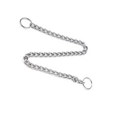 딩동펫 반려동물 트위스트 훈련 체인 목줄, 실버, 1개