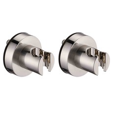 LIVINGiF 簡約設計 吸盤式蓮蓬頭支架 05 鎳, 2個