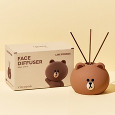 코코도르 라인프렌즈 페이스 디퓨저 브라운, 퓨어코튼, 200ml, 1개
