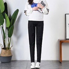 여성용 빅사이즈 캐주얼리 봄여름 패션 임산부 바지