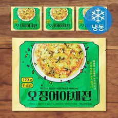 오징어 야채전 (냉동), 170g, 4개