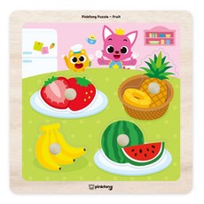 pinkfong 碰碰狐 水果造型手抓板拼圖, 1個, 4件