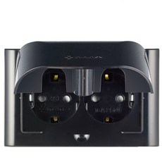 나노전기 블랙 방우 2구 콘센트 가로, 1개