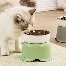 DING DONG PET 寵物花朵餐桌不鏽鋼單口餐具, 綠色, 1個