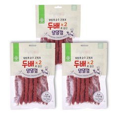더내추럴 강아지 두배 댕댕껌, 비프 스틱, 210g, 3개