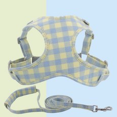 Itemtrade 강아지 조끼스타일 하네스 세트 L, 10 기모 녹색, 1세트