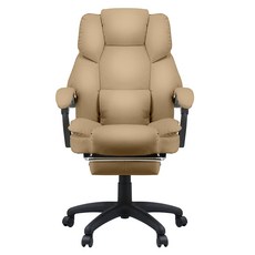 VICTRACK 沙發型帶腳托老闆椅 RC-02, 卡其色