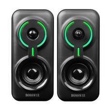 BOSSWIZ 7色 RGB 2聲道 USB喇叭, BOS-GS350U, 單一顏色