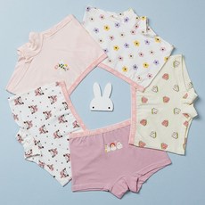 ETX JUST SKOKS 女童學生四角平口內褲 5件組