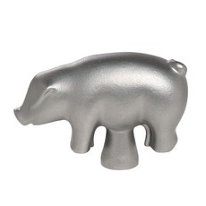 스타우브 주물 동물 뚜껑 손잡이 돼지, 실버, 1개