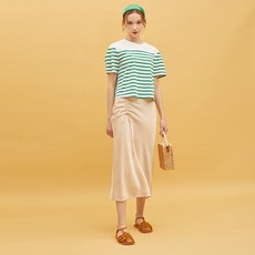DEBB 새틴 A 라인 스커트 DEAMA7015M