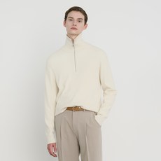 Mind Bridge 男款簡約半拉鍊式長袖針織衫 MXKT2106