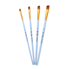 Dasababa 霧面藍油畫筆4件組 斜口筆, 1套, 4, 6, 8, 10