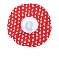 柔軟軟墊頭套頸圈 06 紅色大象 S, 1個