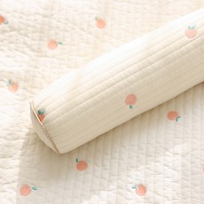 moms nature 幼兒用圓形身體枕長靠枕枕頭, 蜜桃色