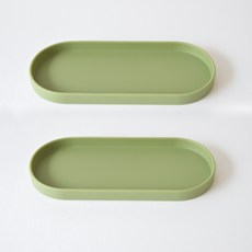 矽膠多用途託盤架, 橄欖綠, 2個