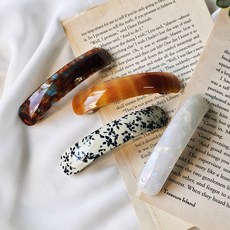 Hemishstyle 混搭圖案半紮髮髮夾4件組