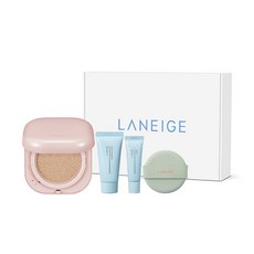 LANEIGE 蘭芝 Neo型塑光感氣墊粉餅 15g+水酷護理水潤洗面乳 30ml+水酷護理保濕霜 10ml+氣墊粉撲, 23N(氣墊粉餅), 1組