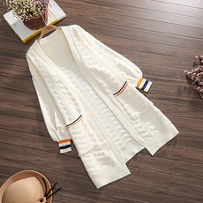 Estella 孕婦彩色線條亮點針織開襟衫 zxs13