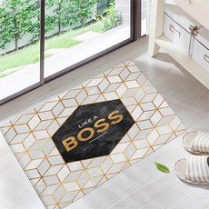 The Flow Company 北歐風格六角形標語門墊, 07