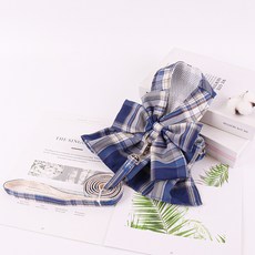 Lanboer 格紋大蝴蝶結胸背帶組, 海軍藍, 1個