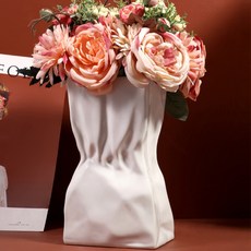 탑시가 TCR 세라믹 주름 화병 L