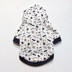 寵物魔幻千鳥格粗花呢圖案連帽T恤, 魔幻