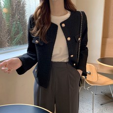 Paperments 女款 Ariel 風格 女性風格 Arling 燕麥色粗花呢外套 11965