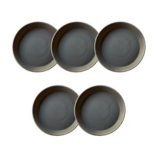 anplant 圓形花盆底盤 5入, 5件, 摩卡棕