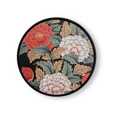 오색찬란코리아 휴대폰 그립톡, 부귀영화(검정), 1개