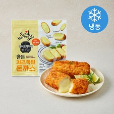 하늘푸드 Family Harmony 에어프라이어 한돈 치즈 폭탄 돈까스 2개입 (냉동), 320g, 1개