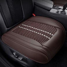 Ez2mk 四季通用透氣皮革全包覆前座坐墊 MS-120, 棕色, 1個