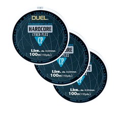 DUEL HARDCORE CP 單絲魚線 100m 3入, 混合色