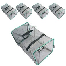 해우공방 그린 사각 통발 새우망 어포기 5p, 혼합색상