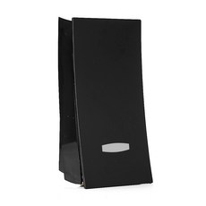 WAVE 摩登壁掛式單孔浴室給皂器, 黑色, 1個