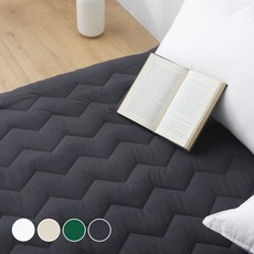 Daily happiness Daily Breeze 絎縫床墊墊, 炭灰色