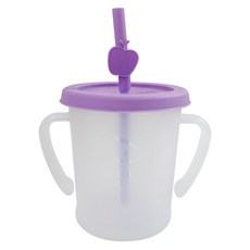 아가프라 매직 빨대컵 S 300ml + 실리콘 빨때 + 과일 빨대 탑, 1세트, 퍼플(빨대컵), 랜덤발송(삘대탑)