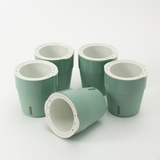 Dometopia Water Window自動給水花盆, 綠色, 5個