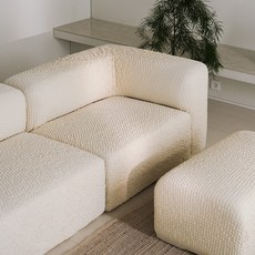 아우노아 링클핏 스판 쇼파커버, 1개, 아이보리